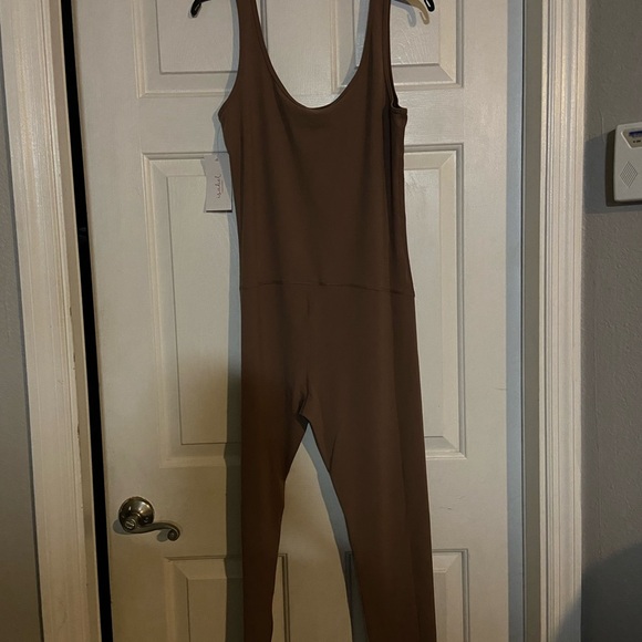 Isabel Maternity by Ingrid & Isabel Brown Jumpsuit - Picture 2 of 16